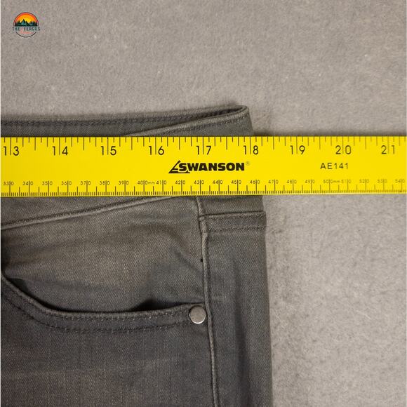Lane Bryant Skinny Jeans Gray Mid Rise Super Stretch Pockets Denim Women's 14 - Picture 7 of 12